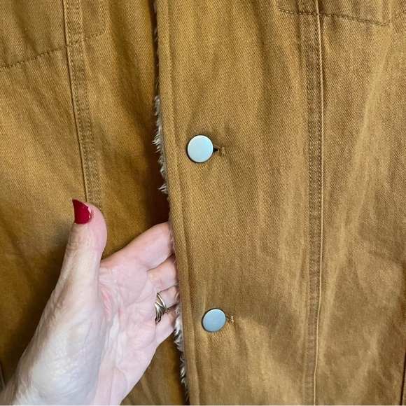 Lost in Lunar Mustard/Marigold Women’s Utility Jacket-Size XS-Oversized - Picture 11 of 12